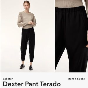 Aritzia Babaton Dexter Pant in Black size xs